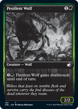 Pestilent Wolf [Innistrad: Double Feature] MTG Single Magic: The Gathering | Red Claw Gaming