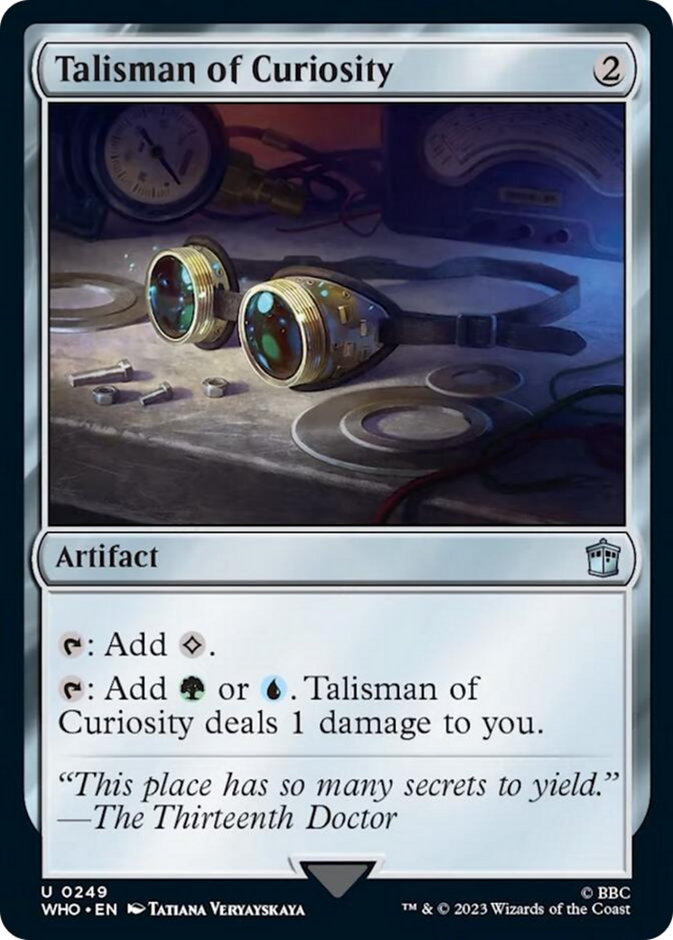 Talisman of Curiosity [Doctor Who] MTG Single Magic: The Gathering | Red Claw Gaming