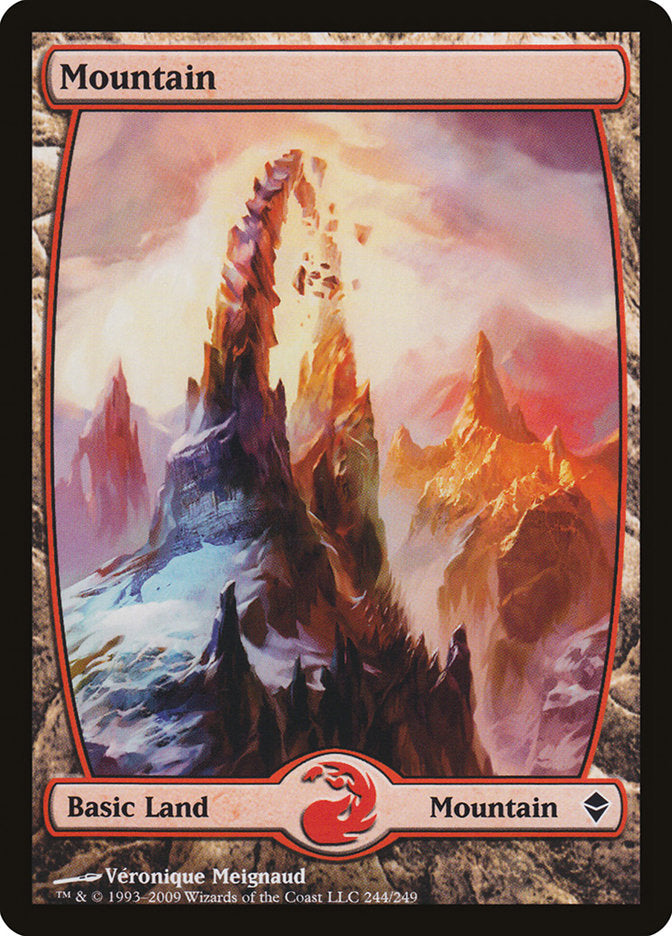 Mountain (244) [Zendikar] MTG Single Magic: The Gathering | Red Claw Gaming