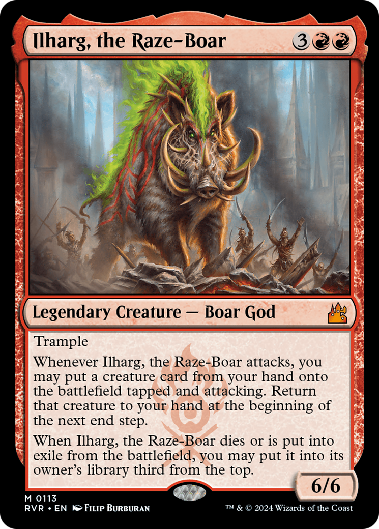 Ilharg, the Raze-Boar [Ravnica Remastered] MTG Single Magic: The Gathering | Red Claw Gaming