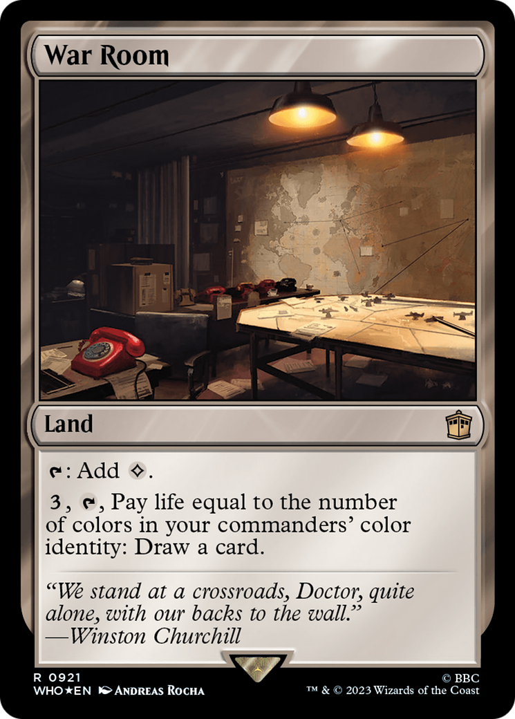 War Room (Surge Foil) [Doctor Who] MTG Single Magic: The Gathering | Red Claw Gaming