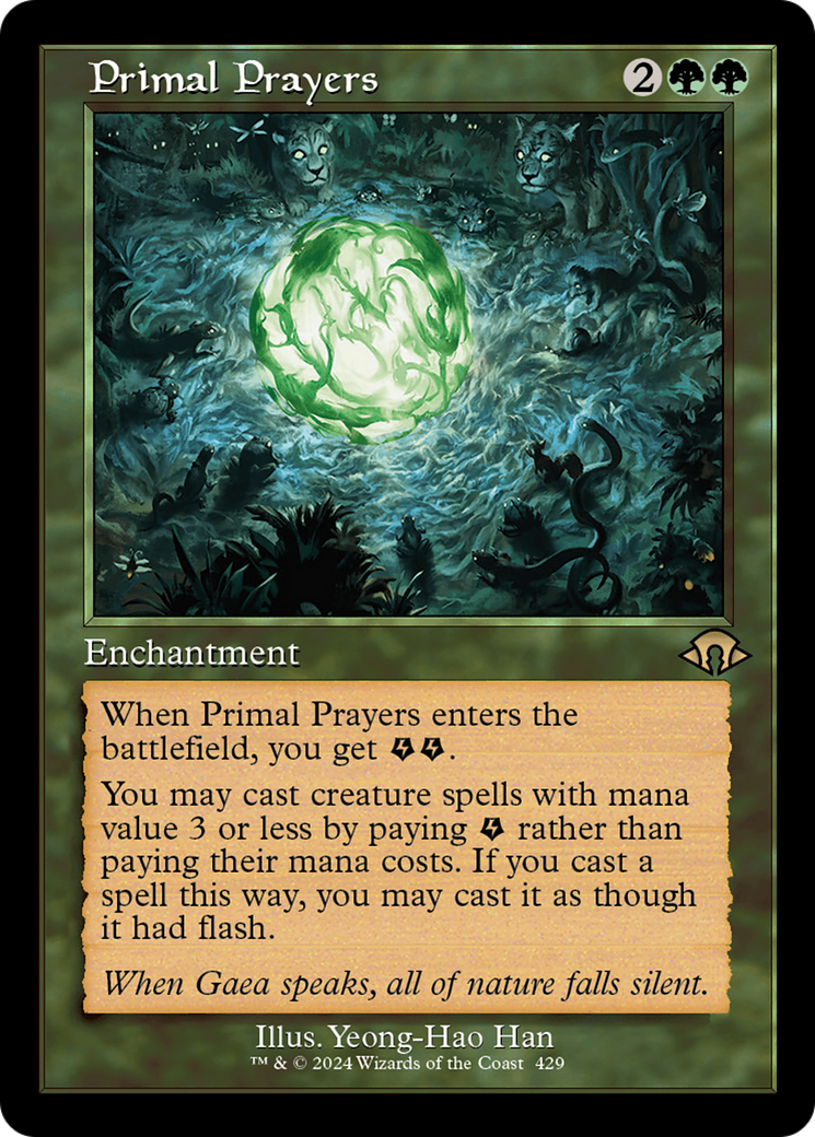 Primal Prayers (Retro) [Modern Horizons 3] MTG Single Magic: The Gathering | Red Claw Gaming