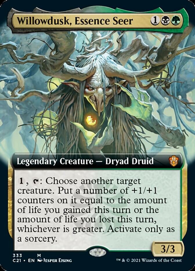 Willowdusk, Essence Seer (Extended Art) [Commander 2021] MTG Single Magic: The Gathering | Red Claw Gaming
