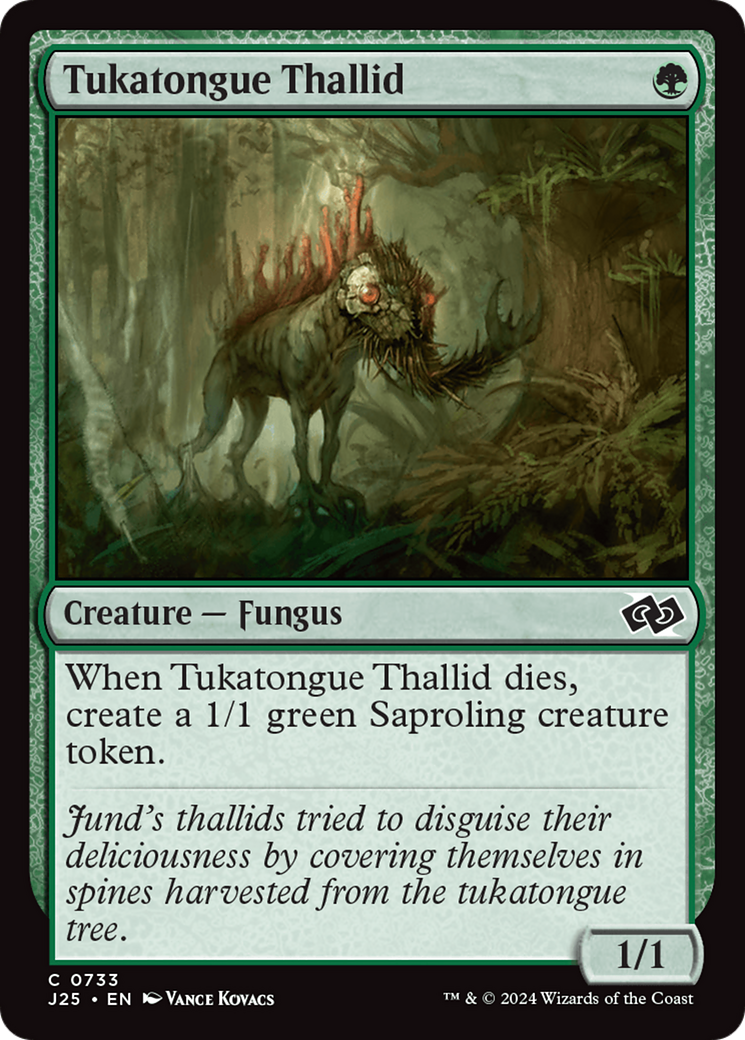 Tukatongue Thallid [Foundations Jumpstart] MTG Single Magic: The Gathering | Red Claw Gaming