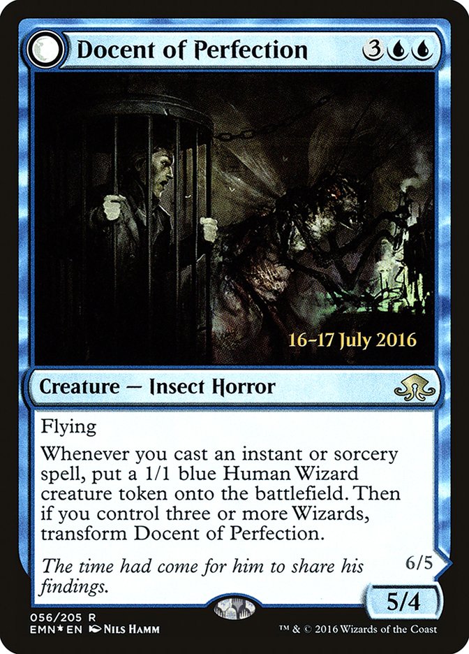 Docent of Perfection // Final Iteration [Eldritch Moon Prerelease Promos] MTG Single Magic: The Gathering | Red Claw Gaming