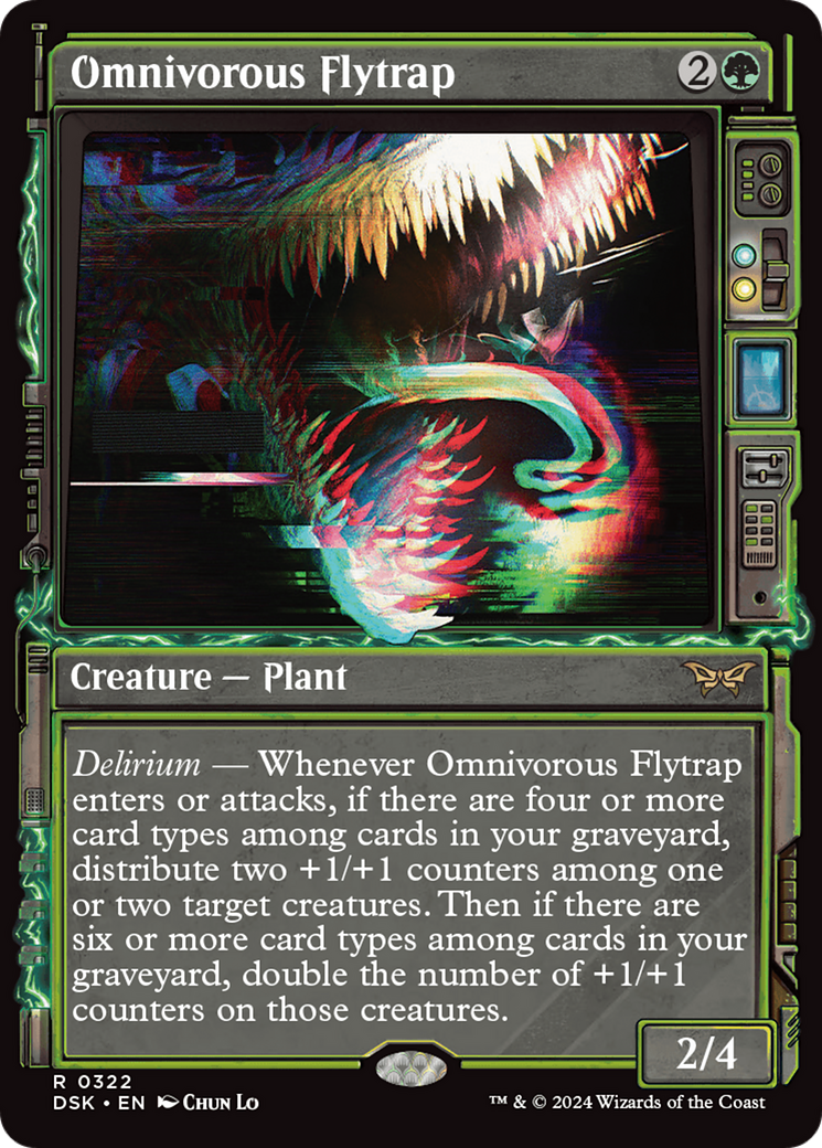Omnivorous Flytrap (Showcase) [Duskmourn: House of Horror] MTG Single Magic: The Gathering | Red Claw Gaming