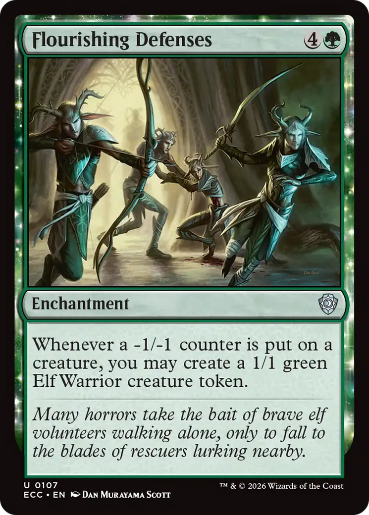 Flourishing Defenses [Lorwyn Eclipsed Commander] MTG Single Magic: The Gathering | Red Claw Gaming