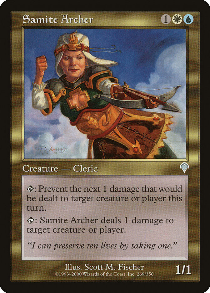Samite Archer [Invasion] MTG Single Magic: The Gathering | Red Claw Gaming