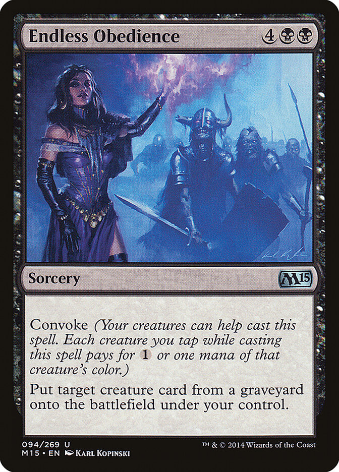 Endless Obedience [Magic 2015] MTG Single Magic: The Gathering | Red Claw Gaming