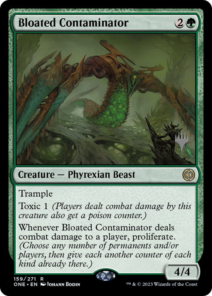 Bloated Contaminator (Promo Pack) [Phyrexia: All Will Be One Promos] MTG Single Magic: The Gathering | Red Claw Gaming