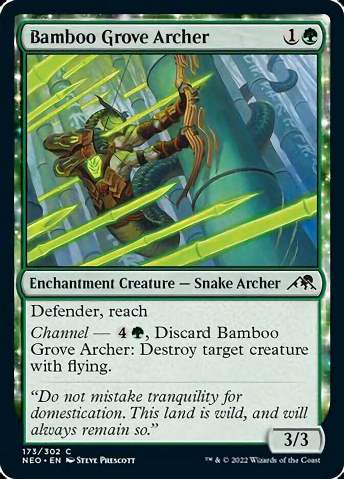Bamboo Grove Archer [Kamigawa: Neon Dynasty] MTG Single Magic: The Gathering    | Red Claw Gaming