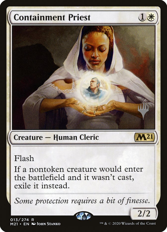 Containment Priest (Promo Pack) [Core Set 2021 Promos] MTG Single Magic: The Gathering | Red Claw Gaming