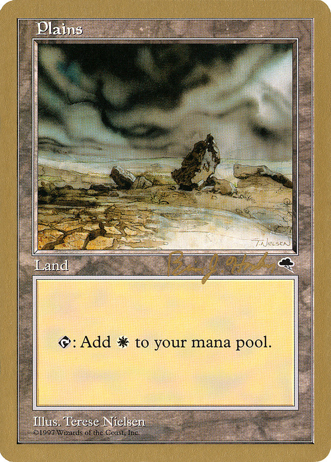 Plains (bh331) (Brian Hacker) [World Championship Decks 1998] MTG Single Magic: The Gathering | Red Claw Gaming