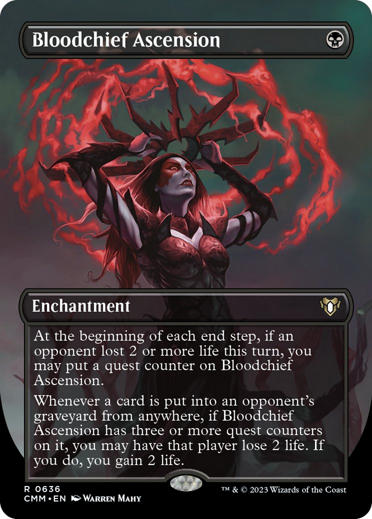 Bloodchief Ascension (Borderless Alternate Art) [Commander Masters] MTG Single Magic: The Gathering | Red Claw Gaming