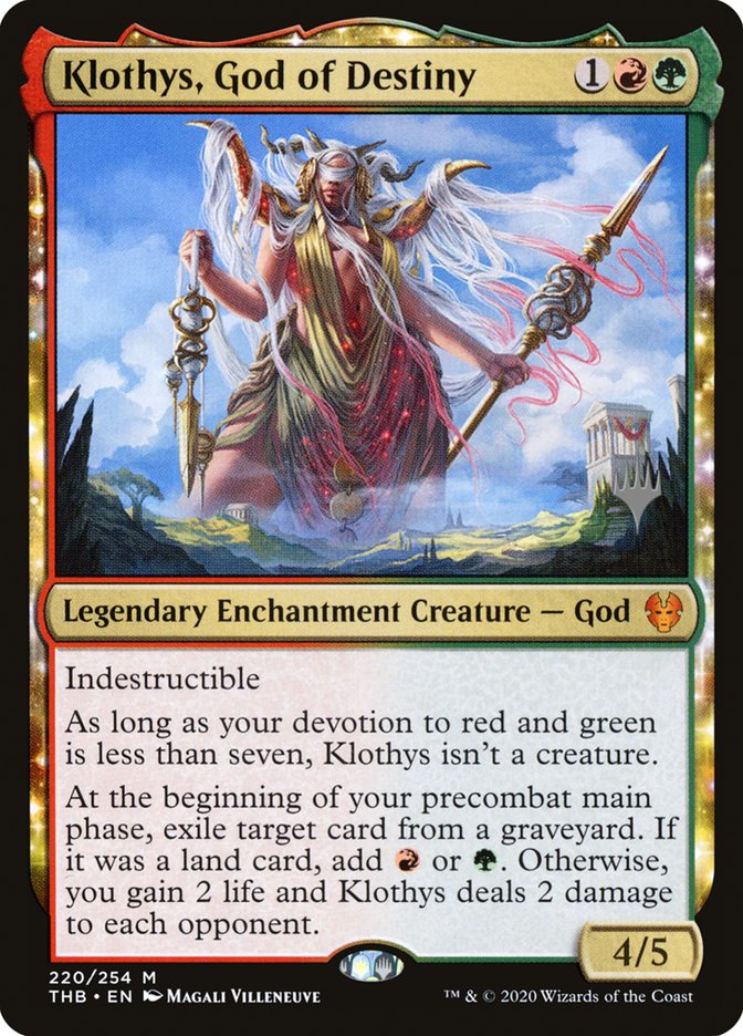 Klothys, God of Destiny (Promo Pack) [Theros Beyond Death Promos] MTG Single Magic: The Gathering | Red Claw Gaming