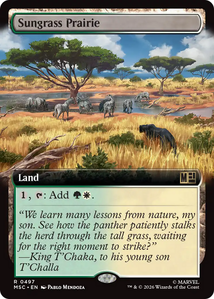 Sungrass Prairie (Extended Art) [Marvel Super Heroes Commander] | Red Claw Gaming