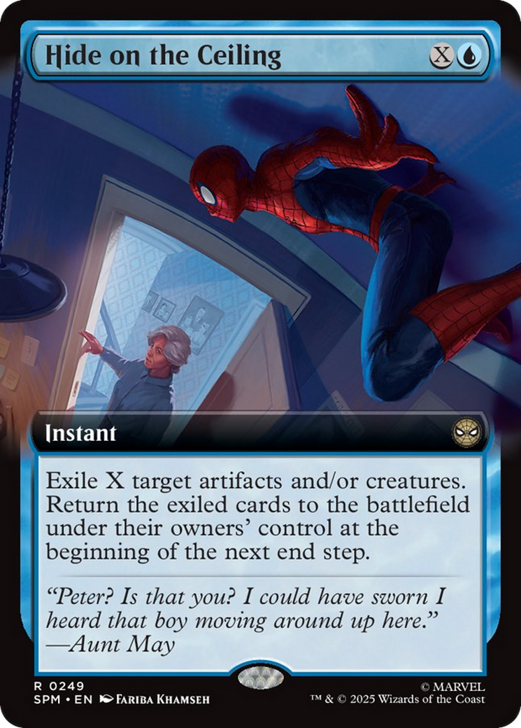 Hide on the Ceiling (Extended Art) [Marvel's Spider-Man] MTG Single Magic: The Gathering | Red Claw Gaming