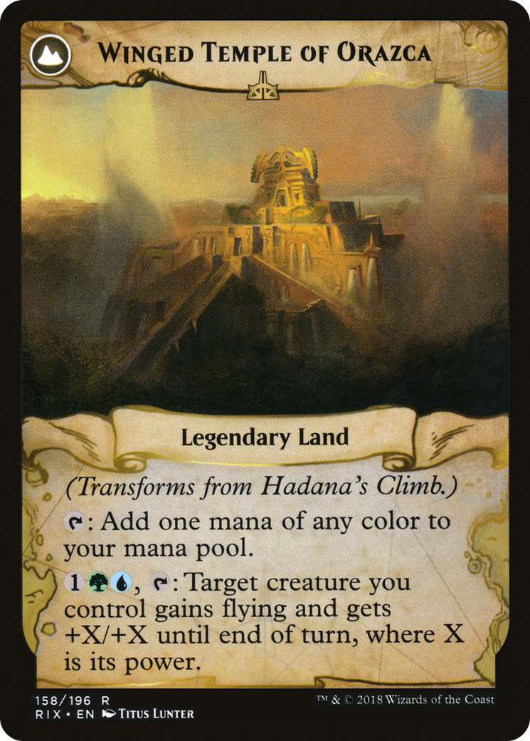 Hadana's Climb // Winged Temple of Orazca [Secret Lair: From Cute to Brute] MTG Single Magic: The Gathering | Red Claw Gaming