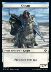 Saproling // Knight Double-Sided Token [Dominaria United Tokens] MTG Single Magic: The Gathering | Red Claw Gaming