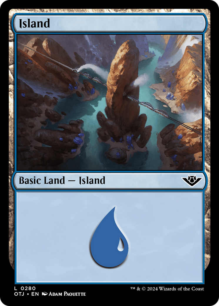 Island (0280) [Outlaws of Thunder Junction] MTG Single Magic: The Gathering | Red Claw Gaming