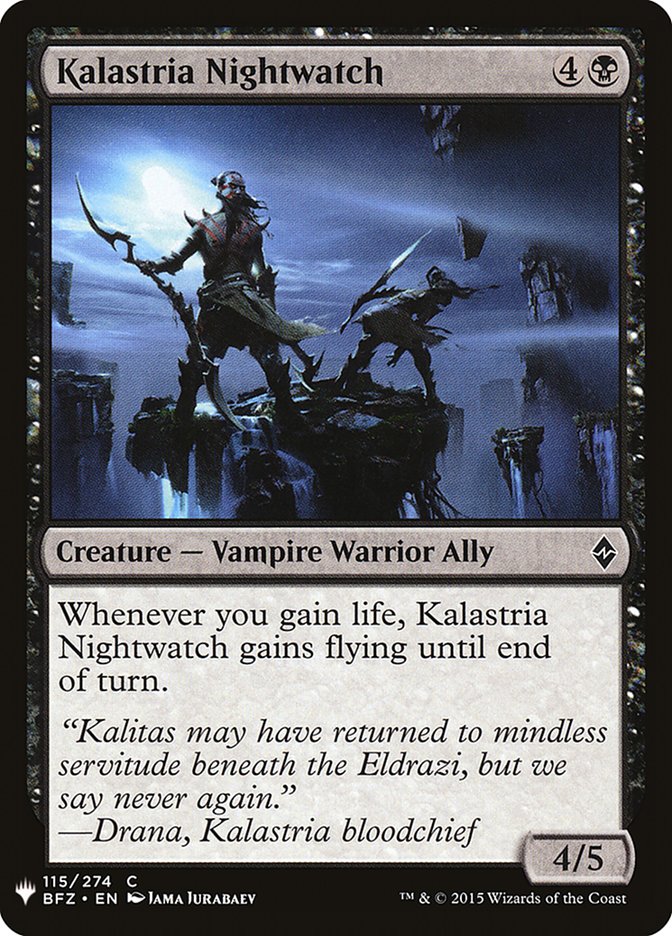 Kalastria Nightwatch [Mystery Booster] MTG Single Magic: The Gathering    | Red Claw Gaming