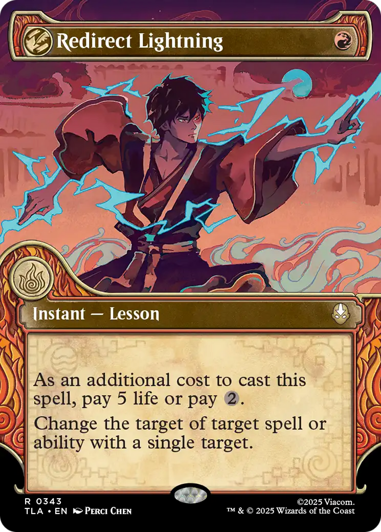 Redirect Lightning (Showcase) [Avatar: The Last Airbender] MTG Single Magic: The Gathering | Red Claw Gaming