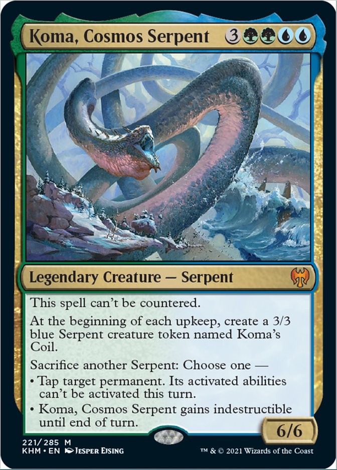 Koma, Cosmos Serpent [Kaldheim] MTG Single Magic: The Gathering | Red Claw Gaming