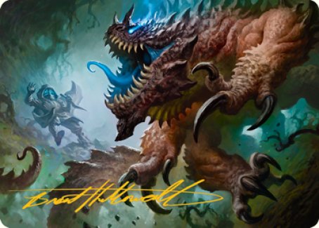 Basilisk Art Card (Gold-Stamped Signature) [Dungeons & Dragons: Adventures in the Forgotten Realms Art Series] MTG Single Magic: The Gathering | Red Claw Gaming