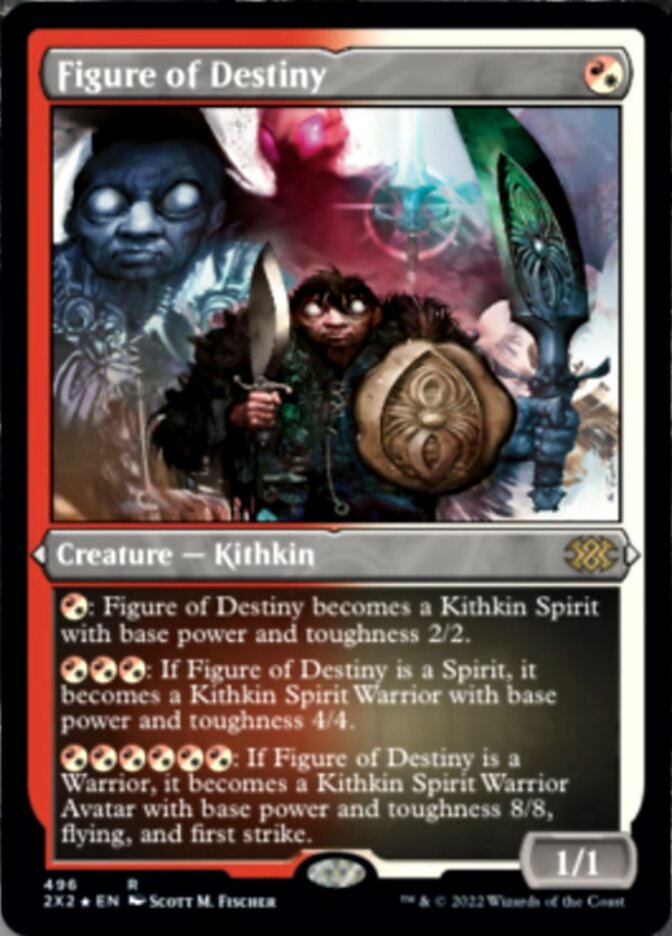 Figure of Destiny (Foil Etched) [Double Masters 2022] MTG Single Magic: The Gathering    | Red Claw Gaming