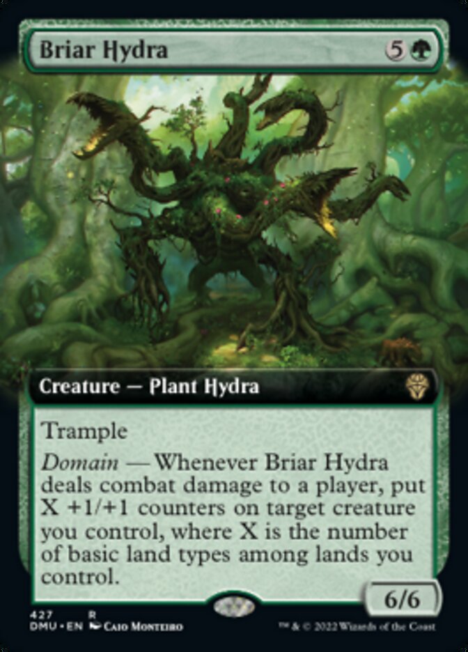Briar Hydra (Extended Art) [Dominaria United] MTG Single Magic: The Gathering | Red Claw Gaming