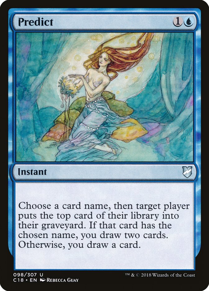 Predict [Commander 2018] MTG Single Magic: The Gathering | Red Claw Gaming