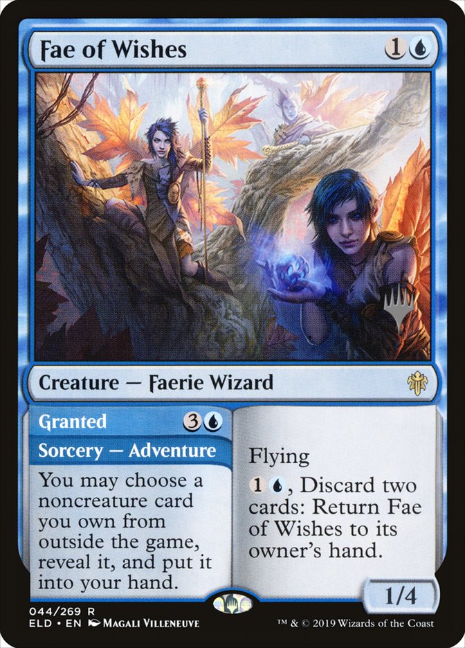Fae of Wishes // Granted (Promo Pack) [Throne of Eldraine Promos] MTG Single Magic: The Gathering | Red Claw Gaming