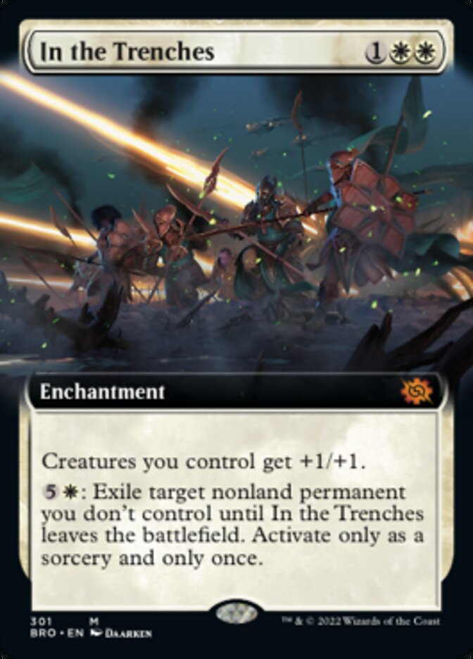 In the Trenches (Extended Art) [The Brothers' War] MTG Single Magic: The Gathering | Red Claw Gaming