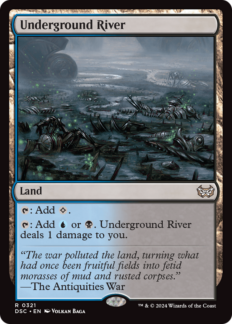 Underground River [Duskmourn: House of Horror Commander] MTG Single Magic: The Gathering | Red Claw Gaming