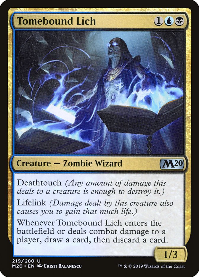 Tomebound Lich [Core Set 2020] MTG Single Magic: The Gathering | Red Claw Gaming