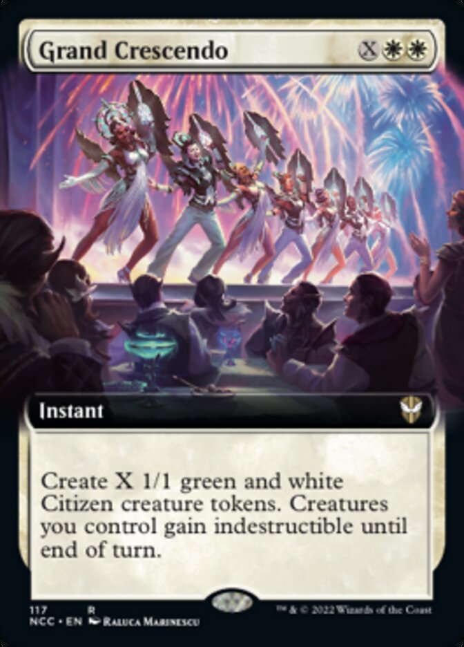 Grand Crescendo (Extended Art) [Streets of New Capenna Commander] MTG Single Magic: The Gathering | Red Claw Gaming