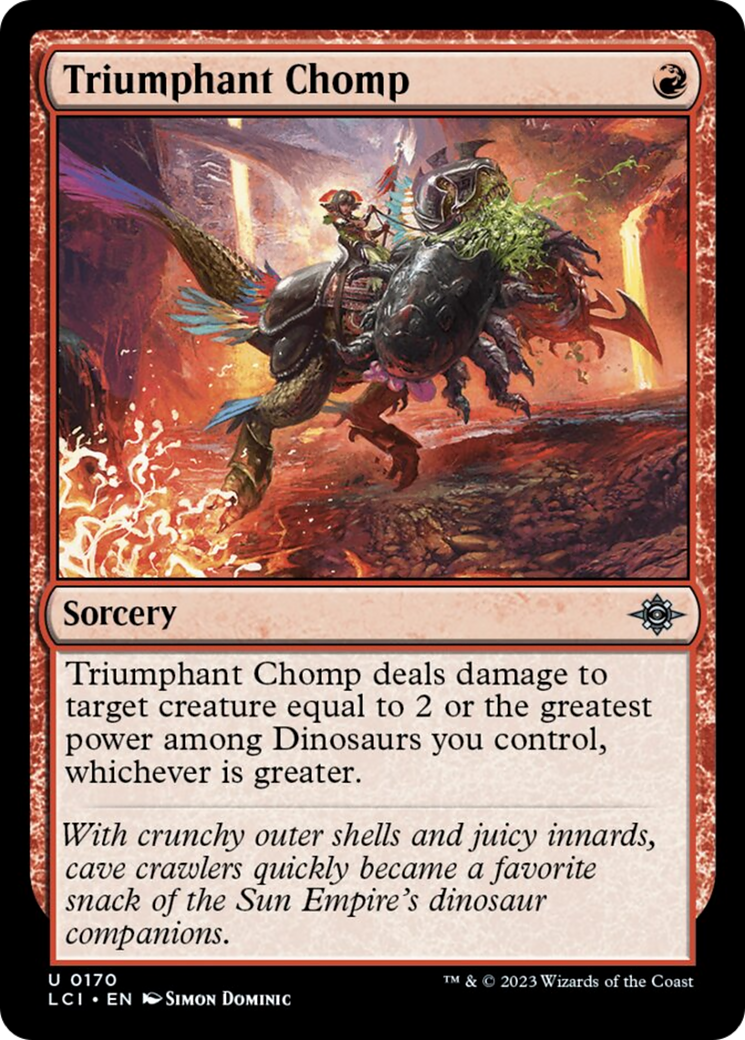 Triumphant Chomp [The Lost Caverns of Ixalan] MTG Single Magic: The Gathering    | Red Claw Gaming