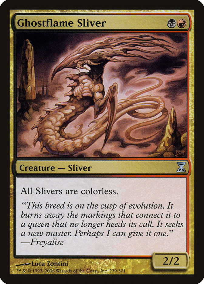 Ghostflame Sliver [Time Spiral] MTG Single Magic: The Gathering | Red Claw Gaming