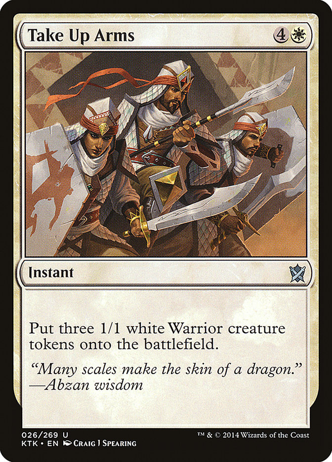Take Up Arms [Khans of Tarkir] MTG Single Magic: The Gathering | Red Claw Gaming