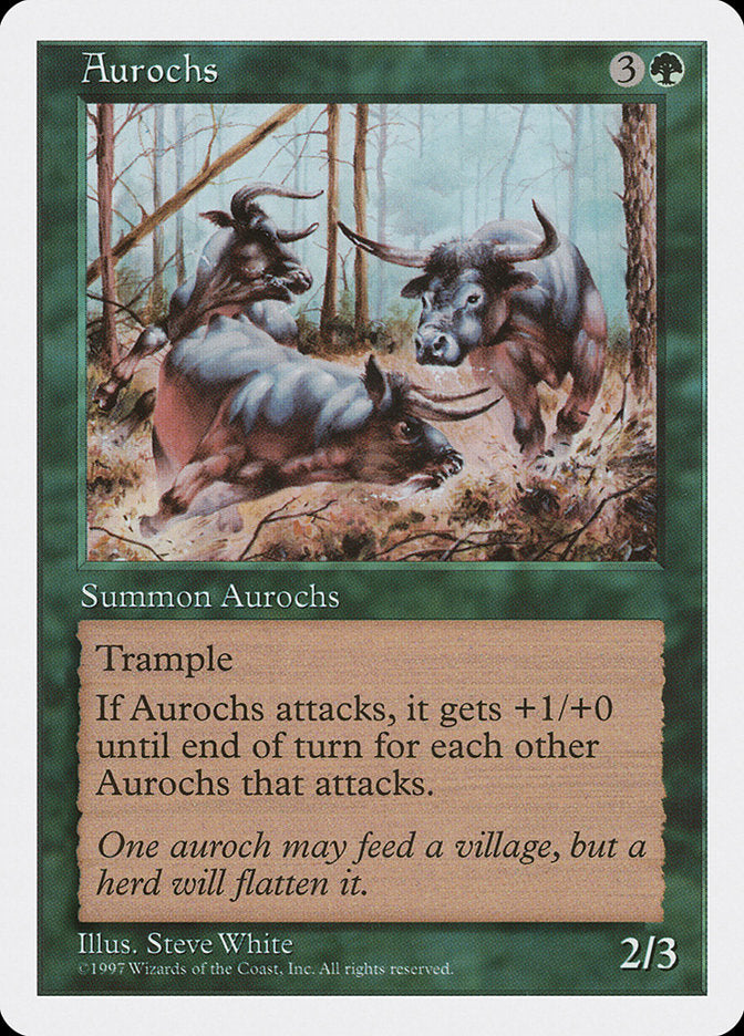 Aurochs [Fifth Edition] MTG Single Magic: The Gathering | Red Claw Gaming