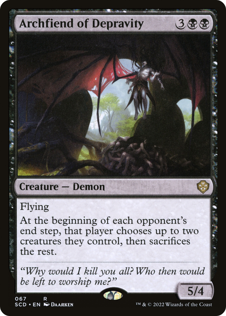 Archfiend of Depravity [Starter Commander Decks] MTG Single Magic: The Gathering | Red Claw Gaming