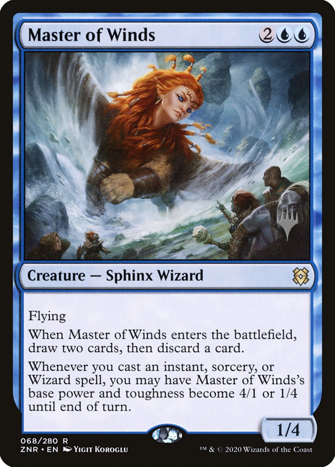 Master of Winds (Promo Pack) [Zendikar Rising Promos] MTG Single Magic: The Gathering | Red Claw Gaming