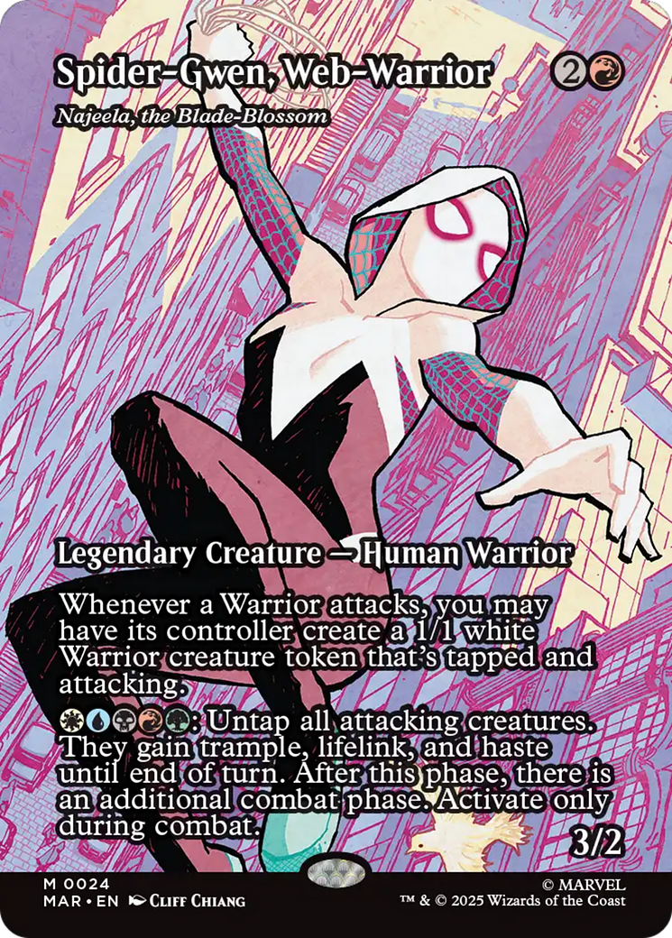 Spider-Gwen, Web-Warrior - Najeela, the Blade-Blossom [Marvel Universe: Eternal-Legal] | Red Claw Gaming