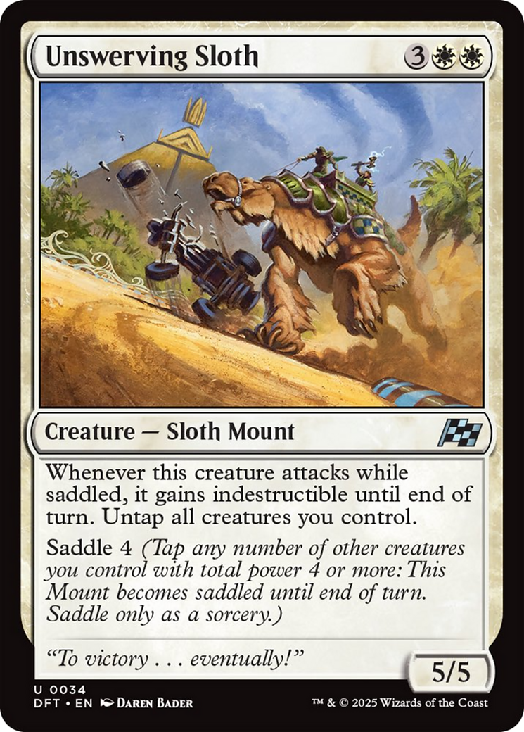 Unswerving Sloth [Aetherdrift] MTG Single Magic: The Gathering | Red Claw Gaming
