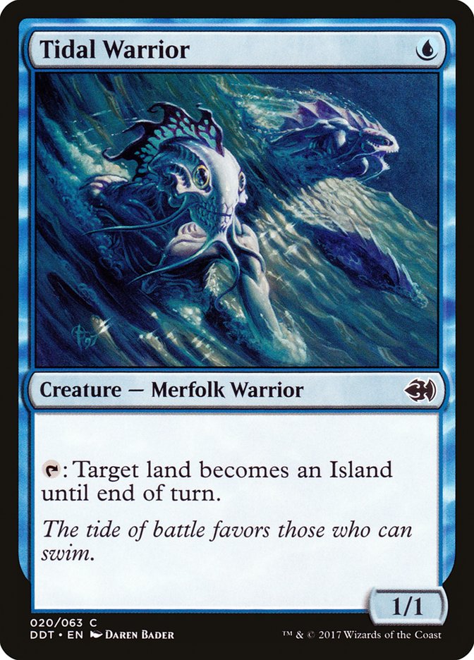 Tidal Warrior [Duel Decks: Merfolk vs. Goblins] MTG Single Magic: The Gathering | Red Claw Gaming
