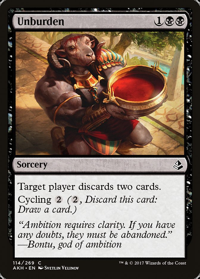 Unburden [Amonkhet] MTG Single Magic: The Gathering | Red Claw Gaming