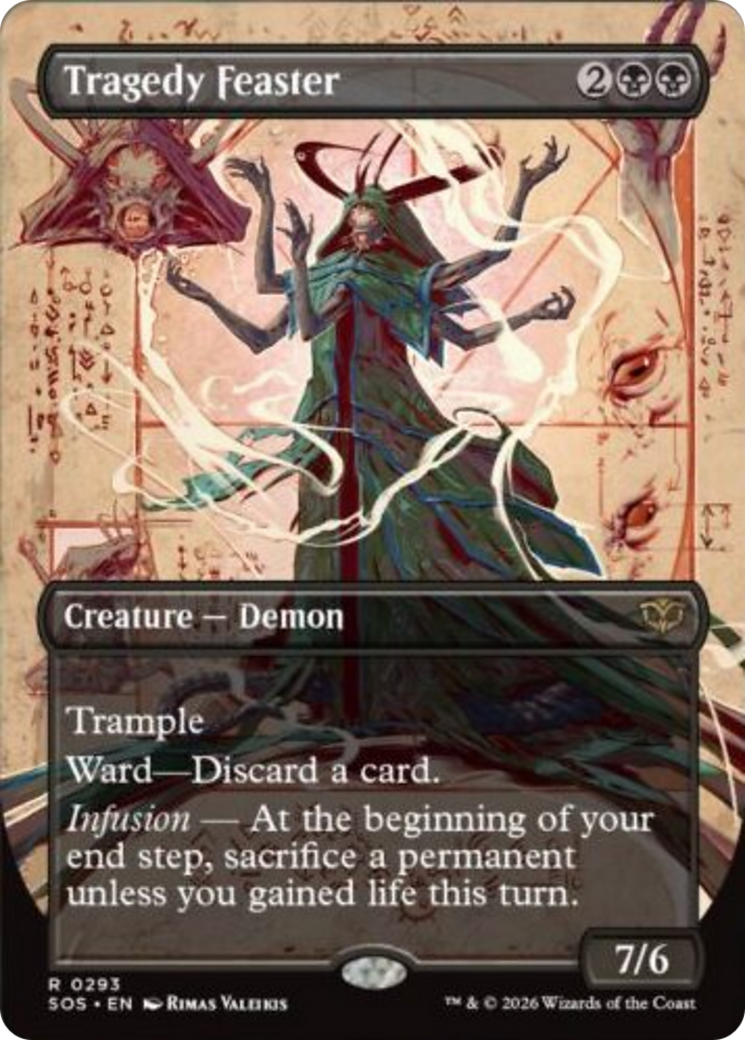 Tragedy Feaster (Borderless) [Secrets of Strixhaven] MTG Single Magic: The Gathering | Red Claw Gaming