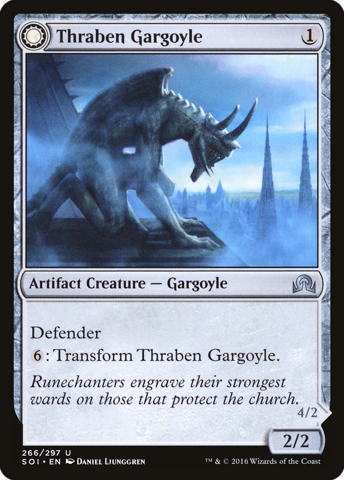 Thraben Gargoyle // Stonewing Antagonizer [Shadows over Innistrad] MTG Single Magic: The Gathering | Red Claw Gaming