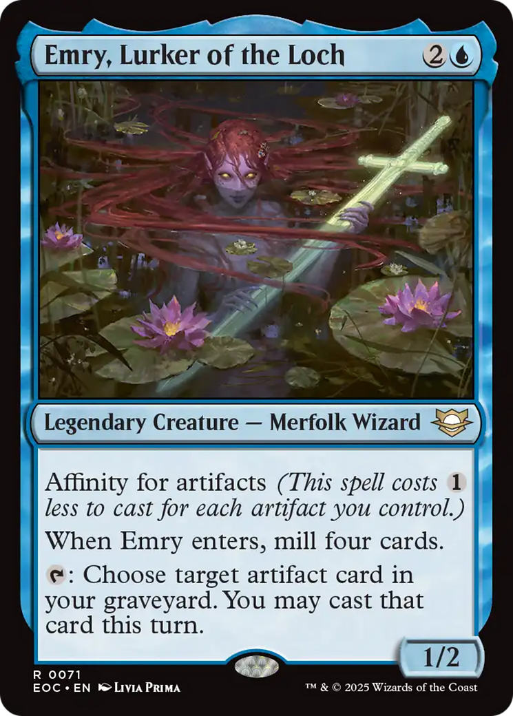 Emry, Lurker of the Loch [Edge of Eternities Commander] MTG Single Magic: The Gathering | Red Claw Gaming