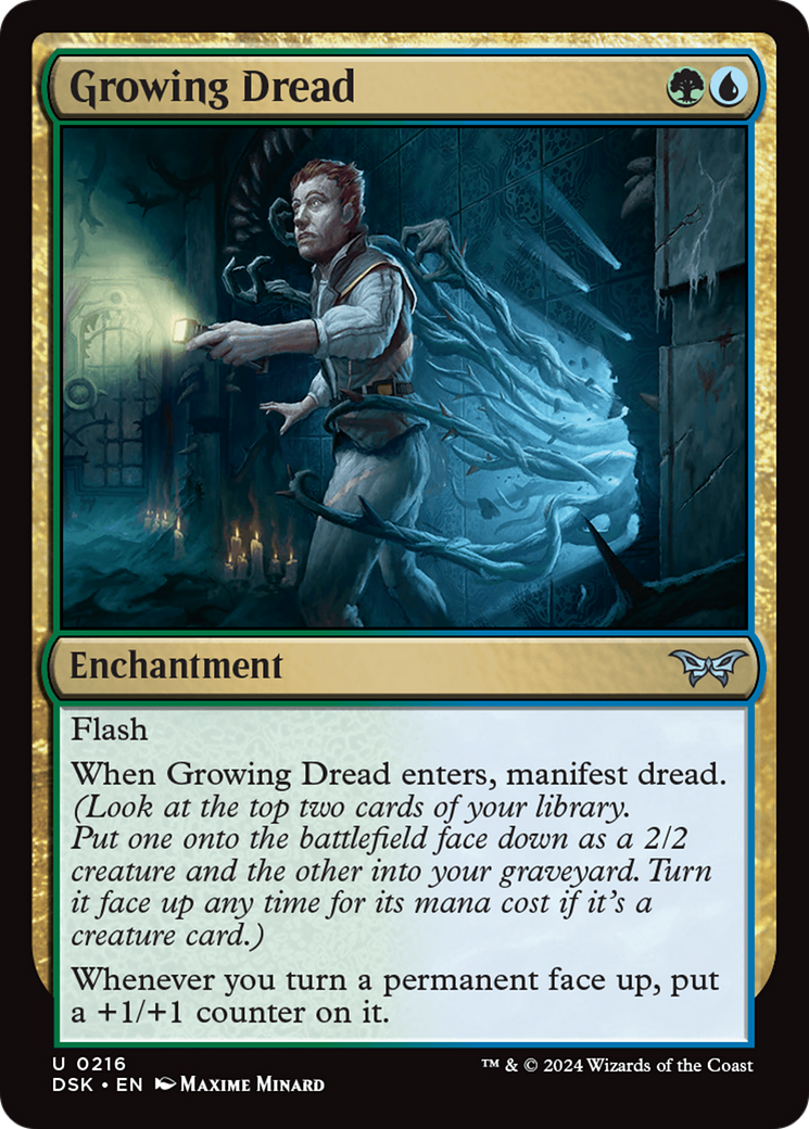 Growing Dread [Duskmourn: House of Horror] MTG Single Magic: The Gathering | Red Claw Gaming